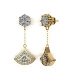 Drop Dangler Diamond Earrings - Image 8
