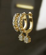 Huggie Hoop Presure Set Earring - Image 2