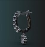 Huggie Hoop Presure Set Earring - Image 5