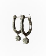 Floral Diamond Dangling Earring - Image 2