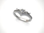 Crown Heart Ring