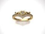 Crown Heart Ring - Image 11