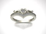 Crown Heart Ring - Image 6