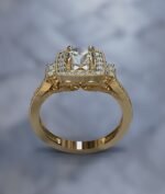 Halo Diamond Engagement Ring - Image 5