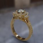 Halo Diamond Engagement Ring