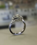 Halo Diamond Engagement Ring - Image 7