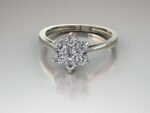 Floral Diamond Ring - Image 3
