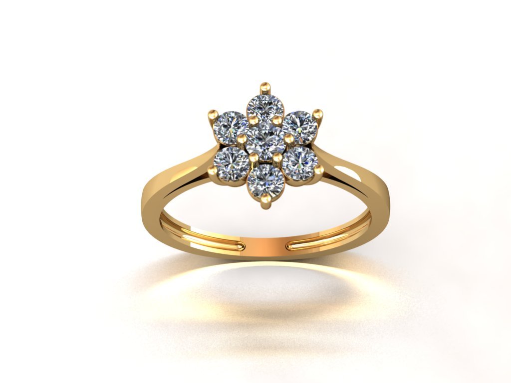 Ladies Ring 00LR3 Rend 4 Floral Diamond Ring - Image 1