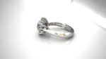 Floral halo engagement ring - Image 5