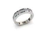 Princess Cut Channel Setting Wedding Band - Image 3