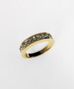 Princess Cut Channel Setting Wedding Band - Image 4