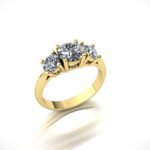 Trilogy Solitarie Diamond Ring - Image 9