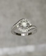 Asymmetrical round brilliant-cut diamond engagement - Image 4
