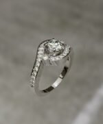 Asymmetrical round brilliant-cut diamond engagement - Image 7
