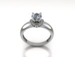 Two Tone Engagement Ring