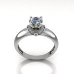 Two Tone Engagement Ring