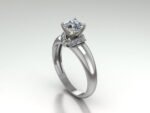 Two Tone Engagement Ring - Image 3