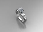 Two Tone Engagement Ring - Image 2