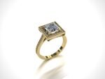 Prinecess Cut Engagement Ring - Image 9