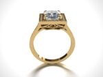 Prinecess Cut Engagement Ring - Image 7