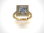 Prinecess Cut Engagement Ring - Image 6