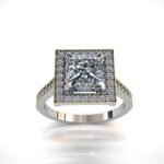Prinecess Cut Engagement Ring