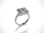 Prinecess Cut Engagement Ring - Image 4