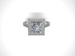 Prinecess Cut Engagement Ring - Image 3